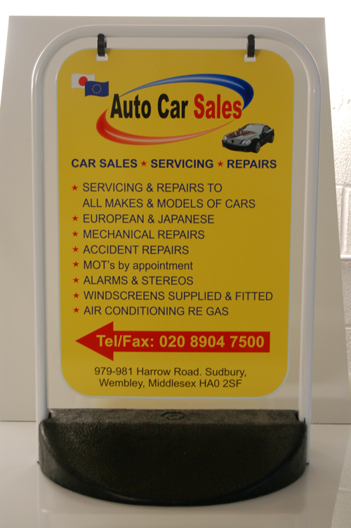 Rubber Base Swing Sign 4