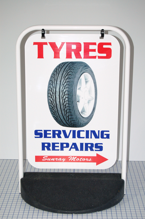 Rubber Base Swing Sign Tyres